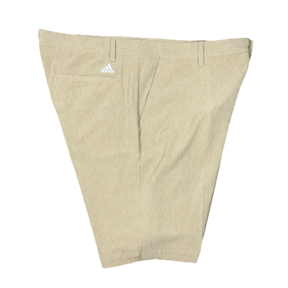 Adidas Aeroready Mens Performance Golf Casual Geometric Beige Tan Shorts‎ 38